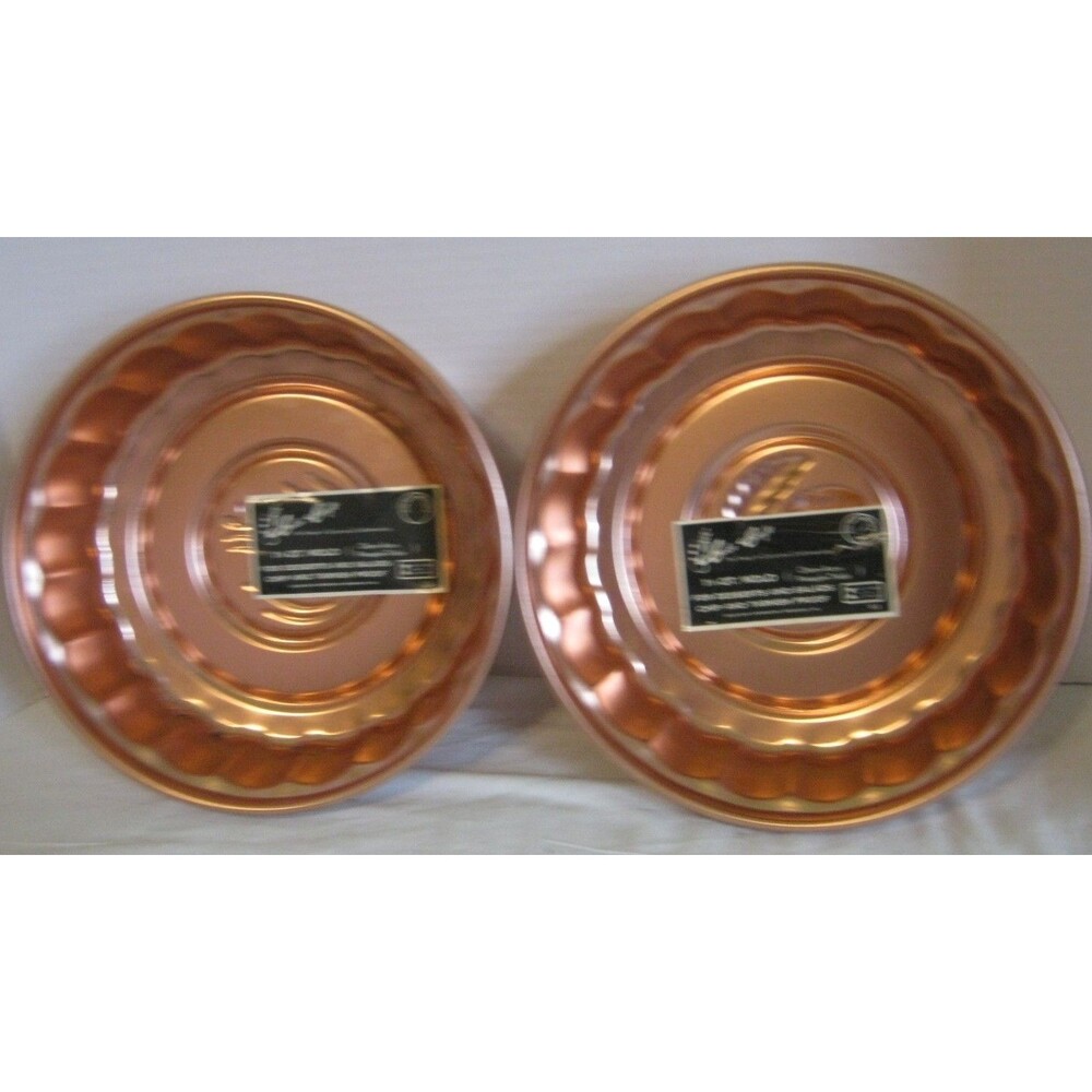 Vintage Copper Color Tin Jell-O Gelatin Molds Set of 2